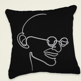 Non-Violence Epitome Embroidery cushion Mock Up