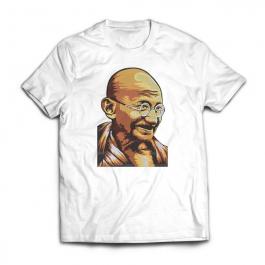 Gandhi Portrait Embroidery Design T-shirt