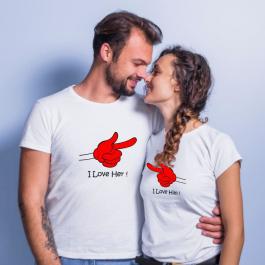 Couple T-shirt Vector Graphic