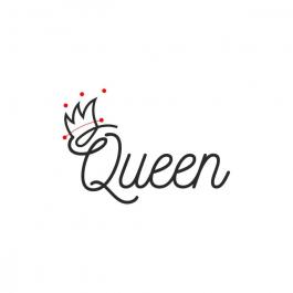 Queen Vector Line Art