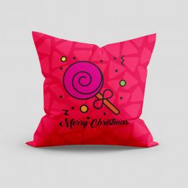 Merry Christmas vector cushion mock up