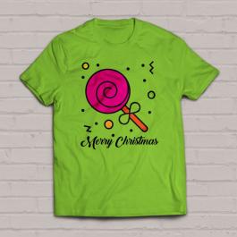 Merry Christmas vector t-shirt mock up