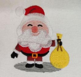 Santa Digitized Embroidery Desidng