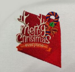 Merry Christmas Digitized  Embroidery Design