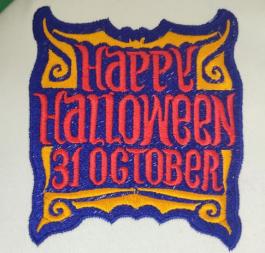 Happy Halloween Embroidery Design