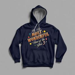 Typography letters art hoodie mock up