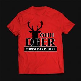 Christmas Raindeer vector t-shirt mock up