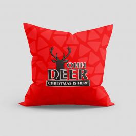 Christmas Raindeer Embroidery cushion Mock Up