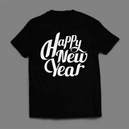 Happy new year typography