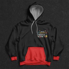 Embroidery design: Happy new year party Hoodies