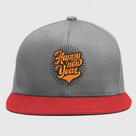 Cap Embroidery design: Happy New Year