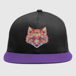 Color Fox Embroidery Design Cap