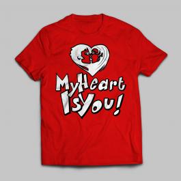 My Heart Is You Vector Art T-shirt Mock Up