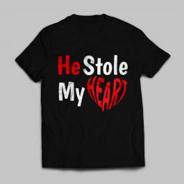 He Stole My Heart Vector Graphics T-shirt
