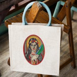 Embroidery Design: Beautiful Lady Tote Bag