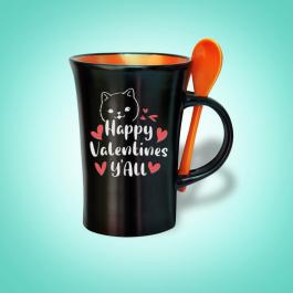 Cup Vector Art: Happy Valentine Y'all