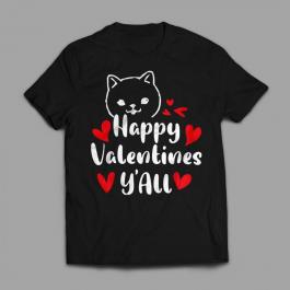 T-shirt Vector Art: Happy Valentine Y'all