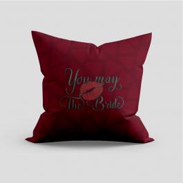 Embroidery Design: You May The Bride Cushion Mock Up