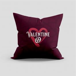 Embroidery Design: Valentine 69 For Cushion