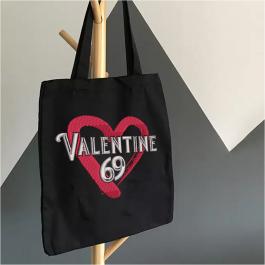 Embroidery Design: Valentine 69 For Tote Bag