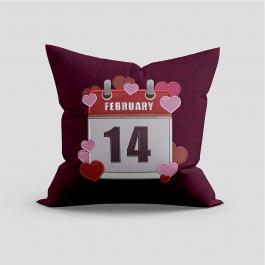 Cushion Embroidery Design: February 14