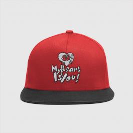 Embroidery Design: My Heart Is You Cap Mock Up