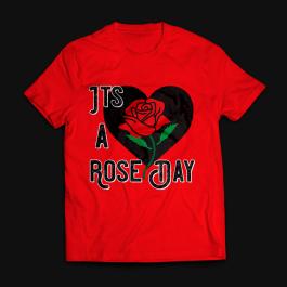 Vector Art T-shirt Mock Up : Happy Rose Day