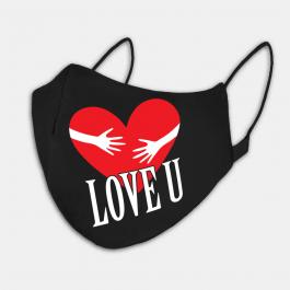 Mask Vector Art : Love You Heart
