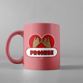 Vector Art : Happy Promise Day Cup Mock Up