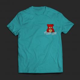 Embroidery Design: Teddy Day For T-shirt Mock Up