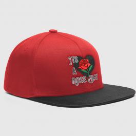 Embroidery Design: It's A Rose Day Cap Mock Up