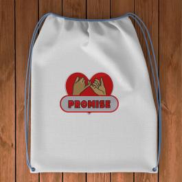 Bag Embroidery Design : Happy Promise Day