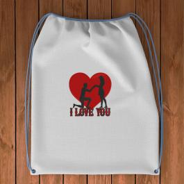 Embroidery Design : Bag Mock Up I Love You