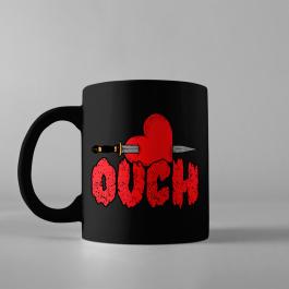 Cup Vector Art : Anti Valentine Ouch