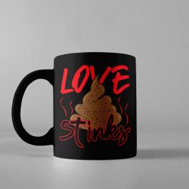 Vector Art : Love Stinks Cup Mock Up