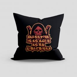 Embroidery Design: Ugly Anti Valentine cushion Mockups