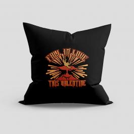 Embroidery Design: Anti Valentine's Day For Cushion Mock Up