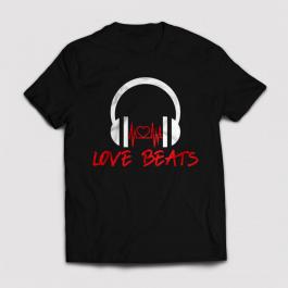 Cre8iveSkill's Love Beats Valentine's Day T-Shirt