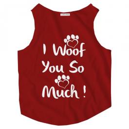 T-shirt Vector Art: I Woof You So Much