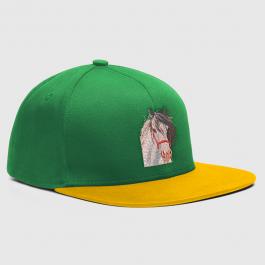 Embroidery Design Napoleon Horse Cap Mock-Up Design