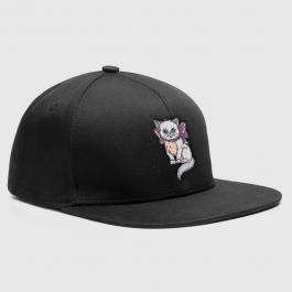 Embroidery Design Cute Kitten Drama Cat Mock-up Cap Design