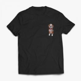 Embroidery Design Cute Doggy T-Shirt Mock up design