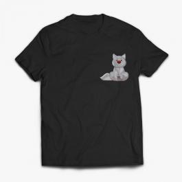 Embroidery Design Loving Cat T-Shirt Mock Up Design