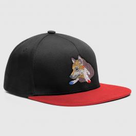 Embroidery Design Wolf Cap Mock-Up Cap Design