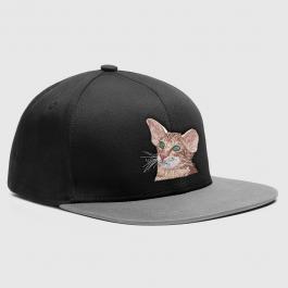 Embroidery Design Sweet Cat Cap Mock-Up Design