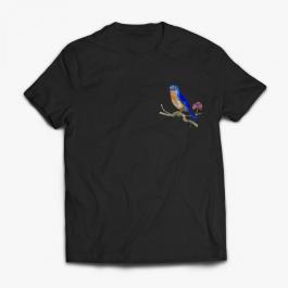 Embroidery Design Sparrow T-Shirt Mock-Up Design