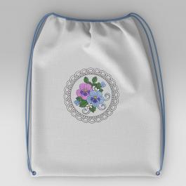 Cre8iveSkill's Embroidery Design African Daisy Sac Mockup