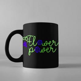 Cre8iveSkill's Vector Art Flower Power Mug Mock-up