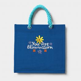 Embroidery Design: Blossom Flower For Tote Bag Mock Up