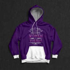 Vector Art: Women Vision Hoodies Mock Up